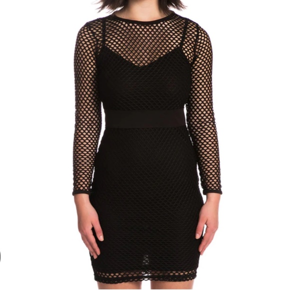 ⭐️PRICE REDUCED⭐️ Kardashian Kollection Mesh Dress - Picture 1 of 2